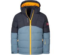 Trollkids Kids Gryllefjord Jacket black/steel blue/mango - Größe 152 Kinder