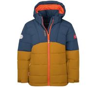 Trollkids Kids Gryllefjord Jacket bronze/mys blue/flame orange - Größe 164 Kinder