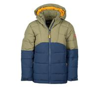 Trollkids Kids Gryllefjord Jacket moss/mystic blue/golden yellow - Größe 104 Kinder