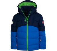 Trollkids Kids Gryllefjord Jacket navy/med.blue/bright green - Größe 140 Kinder