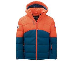 Trollkids - Kid's Gryllefjord Jacket - Winterjacke, Gr. 98, blau (DeepOrange/MadeiraBlue/DeepOrange)