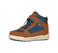 Trollkids wasserdichte knöchelhohe Kinder Schuhe mit echtem Leder GRYLLEFJORD, Mandel/Madeira blau, Größe 34