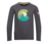 Trollkids Longsleeve "Halsafjord" in Anthrazit - Größe 104 | Kinder Longsleeves