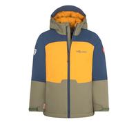 Trollkids Hardanger Jacke 140 cm Golden Yellow / Mystic Blue / Moss