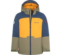 Trollkids Hardanger Jacke 140 cm Golden Yellow / Mystic Blue / Moss