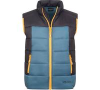 Trollkids Kids Hardanger Vest 152, black/steel blue
