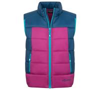 Trollkids - Kid's Hardanger Vest - Kunstfaserweste, Gr. 128, bunt (MadeiraBlue/BrightBerry/DarkTurquoise)