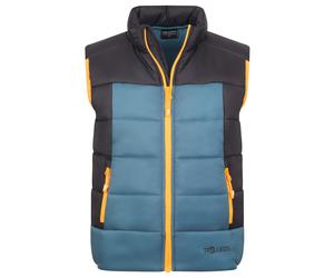 Trollkids - Kid's Hardanger Vest - Kunstfaserweste, Gr. 152, blau (Black/SteelBlue/Mango)