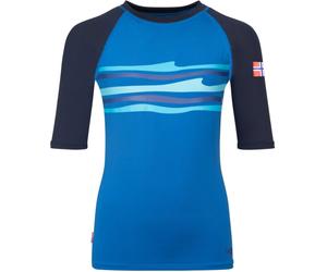 Trollkids Kids Haukland T navy/glow blue - Größe 152 Kinder