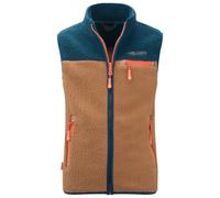 Trollkids - Kid's Hemsedal Vest - Fleeceweste, Gr. 176, braun (Almond/MadeiraBlue/DeepOrange)