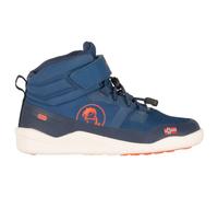 Trollkids - Kid's Hovden Barefoot Winter Hiker - Winterschuhe, Gr. 35, blau (NordicBlue/FlameOrange)