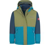 Trollkids Kids Kjerag 3in1 Jacket pine green/dk marine/mystic blue - Größe 164 Kinder