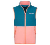Trollkids - Kid's Kjerag Vest - Fleeceweste, Gr. 140, bunt (HarborBlue/PeonyRose/MellowPeach)