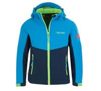 Trollkids Kristiansand Jacke 140 cm Navy / Medium Blue / Green