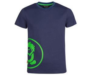 Trollkids - Kid's Kroksand T - T-Shirt, Gr. 152, blau (Navy/ViperGreen)