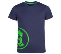 Trollkids - Kid's Kroksand T - T-Shirt, Gr. 98, blau (Navy/ViperGreen)