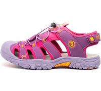 Outdoorsandale TROLLKIDS "Kids Kvalvika Sandal", Kinder, Gr. 35, orange (schwarz rose, orange), Synthetik, Textil, mehrfarbig, Schuhe Outdoorsandale (98455961-35) schwarz rose, orange