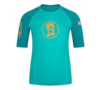 Funktionsshirt TROLLKIDS "KIDS KVALVIKA T", Mädchen, Gr. 116, sea grün, lagoon grün, Obermaterial: 92% Polyester, 8% Elasthan, Shirts Funktionsshirt, für Kinder und Jugendliche, kurzärmlig, mit UV-Sch