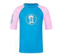 Trollkids Badeshirt "Kvalvika" in Blau - Größe 128 | Kinder Bademode
