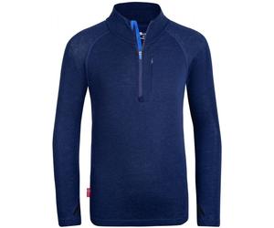 Trollkids Kids Lofoten Half Zip navy/azure blue - Größe 116 Kinder