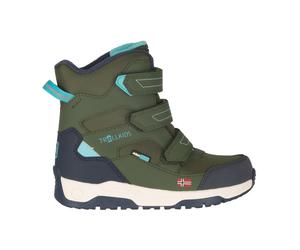 Trollkids - Kid's Lofoten Winter Boots XTS - Winterschuhe, Gr. 37, oliv (DuskyOlive/MysticBlue)
