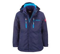 Trollkids Kids Myrdal 3in1 Jacket Pro, 128/128 Kinder, Navy/Light Blue