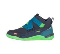 Trollkids - Kid's Nordfjord Barefoot Winter Hiker - Winterschuhe, Gr. 34, blau (DarkMarine/FreshGreen/MysticBlue)