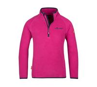 Trollkids - Kid's Nordland Half Zip - Fleecepullover, Gr. 110, rosa (Fireberry/Navy)