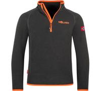 Trollkids Kids Nordland Half Zip black/flame orange - Größe 140 Kinder