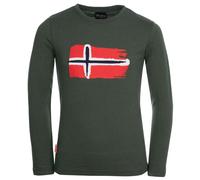 Trollkids Oslo Longsleeve, Efeugrün, Größe 128