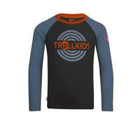 TROLLKIDS Kids Preikestolen Longsleeve (493) 92 black/steel blue