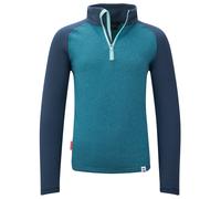 Trollkids - Kid's Rauland Half Zip - Fleecepullover, Gr. 116, blau/türkis (DarkMarine/MysticBlue/ArcticBlue)