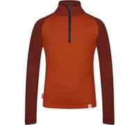 Trollkids Kids Rauland Half Zip red clay/chestnut/mystic blue - Größe 140 Kinder