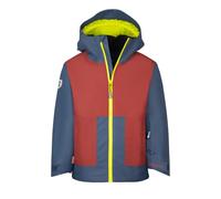 Trollkids - Kid's Rauland Jacket - Winterjacke, Gr. 98, blau (CarminRed/MysticBlue/GlowGreen)