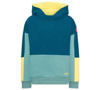 Trollkids - Kid's Rondane Sweater - Hoodie, Gr. 128, blau/türkis (AtlanticBlue/DuskyTurquoise)