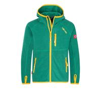 Trollkids - Kids Sandefjord Jacket - Fleecejacke, Gr. 104, grün (JungleGreen/Mustard)