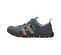 Trollkids - Kid's Sandefjord Sandal XT - Sandalen, Gr. 27, blau (DarkNavy/DuskyTurquoise/GlowOrange)