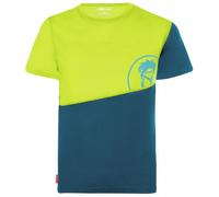 Trollkids Kids Sandefjord T petrol/lime - Größe 116 Kinder