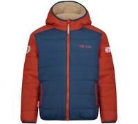 Trollkids Kids Sandvika Turnover Jacket desert/mystic blue/red clay - Größe 128 Kinder