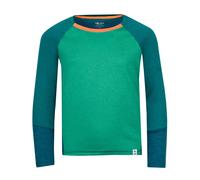 Trollkids - Kid's Seiland Longsleeve - Funktionsshirt, Gr. 152, türkis (SeaGreen/LagoonGreen/SaharaSunset)