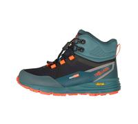 Outdoorschuh TROLLKIDS "KIDS SKARVAN HIKER MID XT", Gr. 40, stormy blau, flame orange, schwarz, Mesh, Synthetik, sportlich, Schuhe, wasserdicht, Vibram Sohle, Schnellverschluss, reflektierende Details