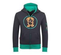 Trollkids - Kids Sortland Jacket - Hoodie, Gr. 104, grau (Black/DarkCyan/Bronze)
