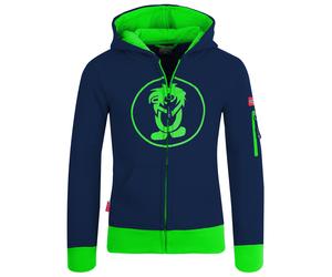 Trollkids - Kids Sortland Jacket - Hoodie, Gr. 116, blau (Navy/Green)