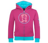 Trollkids - Kids Sortland Jacket - Hoodie, Gr. 176, rosa (BrightBerry/LagoonBlue)