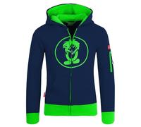 Trollkids - Kids Sortland Jacket - Hoodie, Gr. 92, blau (Navy/Green)