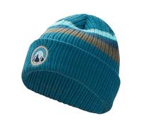 Trollkids Kinder Strickmütze Spitsbergen, Dunkel Marine/Tannengrün, 52-56cm