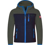 Trollkids Kids Stavanger Jacket ivy/navy/electric blue - Größe 116 Kinder