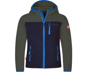 Trollkids Kids Stavanger Jacket ivy/navy/electric blue - Größe 116 Kinder