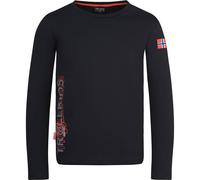 Trollkids - Kid's Stavanger Longsleeve XT - Longsleeve, Gr. 140, schwarz (Black/BurntOrange)