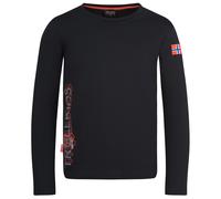 Trollkids - Kid's Stavanger Longsleeve XT - Longsleeve, Gr. 104, schwarz (Black/BurntOrange)
